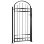 Portail de Clôture à Dessus Arqué avec Poteaux vidaXL - Élégance Durable 105x204 cm Noir | Achetez Maintenant