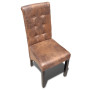 "Misez sur l'élégance : Lot de 2 Chaises à Manger vidaXL Marron Similicuir - Confort et Style"