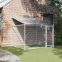 Cage pour chien avec toit et porte acier galvanisé gris vidaXL - 2x2x2 m