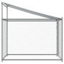 Cage pour chien avec toit et porte acier galvanisé gris vidaXL - 2x2x2 m