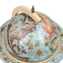 Bar sous forme de globe Bois d'eucalyptus vidaXL - Bleu
