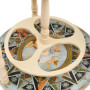 Bar sous forme de globe Bois d'eucalyptus vidaXL - Bleu