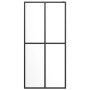 vidaXL Shower Screen Transparent Tempered Glass - 90x195 cm