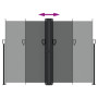 vidaXL Retractable Side Awning Anthracite 180x600 cm
