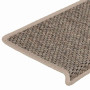 vidaXL Self-adhesive Stair Mats - 15 pcs 65x21x4 cm Dark Beige