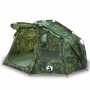 Tente de Pêche Camouflage 5 Personnes VidaXL - Imperméable et Spacieuse | Idéale pour Vos Aventures en Plein Air
