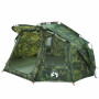 Tente de Pêche Camouflage 5 Personnes VidaXL - Imperméable et Spacieuse | Idéale pour Vos Aventures en Plein Air