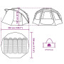 vidaXL 5-Person Waterproof Camouflage Fishing Tent