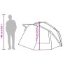 Tente de Pêche Camouflage 5 Personnes VidaXL - Imperméable et Spacieuse | Idéale pour Vos Aventures en Plein Air
