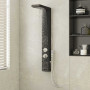 Système de panneau de douche Aluminium vidaXL - Noir