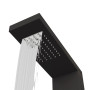 vidaXL Black Aluminum Shower Panel System