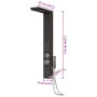 Système de panneau de douche Aluminium vidaXL - Noir