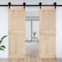 Porte NARVIK bois massif de pin vidaXL - 70x210 cm