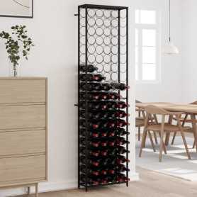 "Méga Casier à Bouteilles Noir vidaXL - 95 Bottles, Fer Forgé 54x18x200cm | Achat Économique"