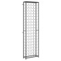 vidaXL 95-Bottle Black Wine Rack - 54x18x200cm Wrought Iron