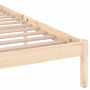 vidaXL Solid Pine Wood Bed Frame Without Mattress - 140x200 cm