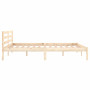 vidaXL Solid Pine Wood Bed Frame Without Mattress - 140x200 cm