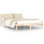 vidaXL Solid Pine Wood Bed Frame Without Mattress - 140x200 cm