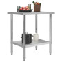"Méga Table de Travail Cuisine vidaXL - 82,5x30x85cm en Acier Inoxydable | Robuste & Pratique"