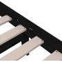 vidaXL Solid Pine Wood Bed Frame without Mattress - 160x200 cm - Black