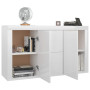 vidaXL 120x36x69 cm White Glossy Engineered Wood Buffet