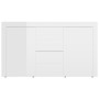 vidaXL 120x36x69 cm White Glossy Engineered Wood Buffet