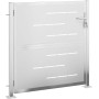 Portail en acier inoxydable vidaXL - 100x100 cm : qualité et modernité assurées