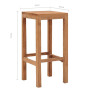 Tabourets de bar lot de 2 bois de teck massif vidaXL