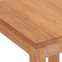 Tabourets de bar lot de 2 bois de teck massif vidaXL