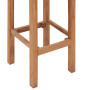 Tabourets de bar lot de 2 bois de teck massif vidaXL
