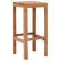 Tabourets de bar lot de 2 bois de teck massif vidaXL