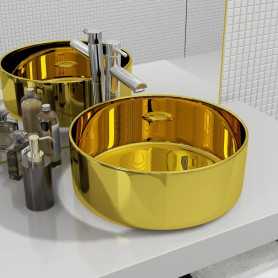 "Achetez Lavabo en Céramique Doré 40 x 15 cm - vidaXL | Élégance et Style pour Votre Salle de Bain"