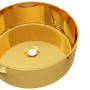 vidaXL Gold Ceramic Sink Basin 40 x 15 cm