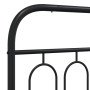 Cadre de lit métal sans matelas avec pied de lit vidaXL -120x190cm - Noir