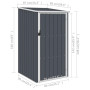 "Abri de Jardin Anthracite vidaXL en Acier Galvanisé - 87x98x159 cm | Durable & Élégant"