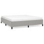 "Magnifique Cadre de Lit 180x200 cm Gris Clair en Tissu | vidaXL - Sans Matelas"
