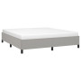 "Magnifique Cadre de Lit 180x200 cm Gris Clair en Tissu | vidaXL - Sans Matelas"