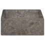 "Magnifique Lavabo en Marbre Gris Brillant - vidaXL 45x30x12 cm - Élégance et Qualité"