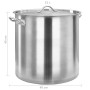 Marmite en Acier Inoxydable 50L vidaXL - Idéale pour Grandes Préparations | Haute Qualité 40x40 cm
