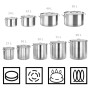vidaXL Stainless Steel Stockpot - 50 L 40x40 cm