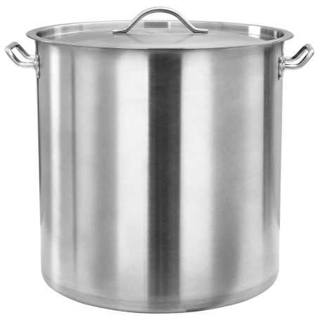 Marmite en Acier Inoxydable 50L vidaXL - Idéale pour Grandes Préparations | Haute Qualité 40x40 cm