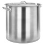 Marmite en Acier Inoxydable 50L vidaXL - Idéale pour Grandes Préparations | Haute Qualité 40x40 cm