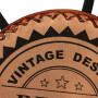 "Mémoire : vidaXL Tabourets de Bar en Cuir Véritable (Lot de 2) - Confort et Élégance"