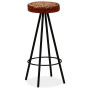 "Mémoire : vidaXL Tabourets de Bar en Cuir Véritable (Lot de 2) - Confort et Élégance"