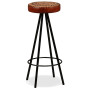 "Mémoire : vidaXL Tabourets de Bar en Cuir Véritable (Lot de 2) - Confort et Élégance"