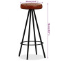 "Mémoire : vidaXL Tabourets de Bar en Cuir Véritable (Lot de 2) - Confort et Élégance"