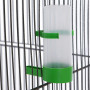 vidaXL Bird Cage with Roof Steel Black - 66 x 66 x 155 cm