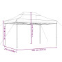vidaXL Beige Pop-Up Folding Party Tent - 410x279x315 cm