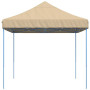 vidaXL Beige Pop-Up Folding Party Tent - 410x279x315 cm
