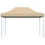vidaXL Beige Pop-Up Folding Party Tent - 410x279x315 cm
